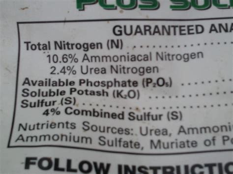 fertilizer with nitrogen and phosphorus