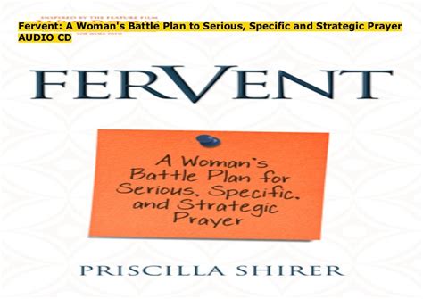 fervent womans battle plan to serious Reader