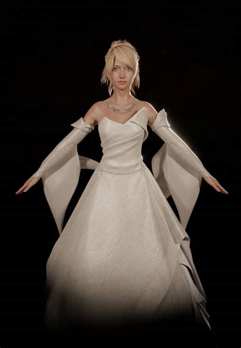 ffxv lunafreya wedding dress