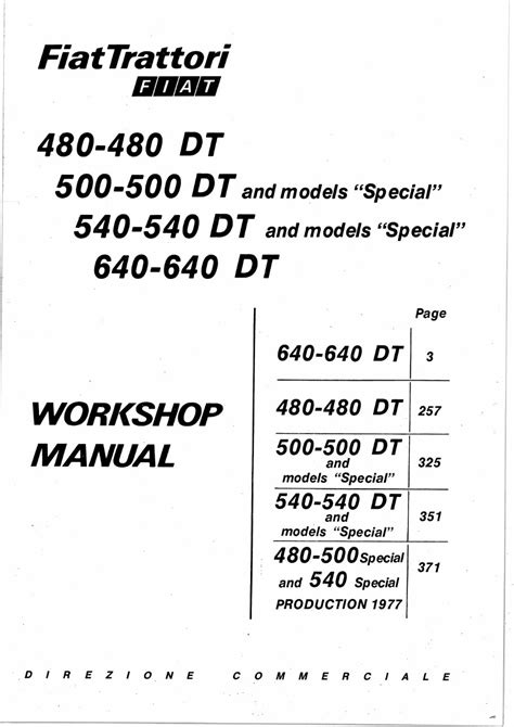fiat 540 special tractor service manual Reader