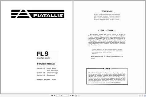 fiat allis fl9 manual PDF