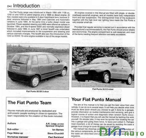 fiat punto user manual PDF