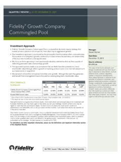 fidelity growth company commingled pool class o