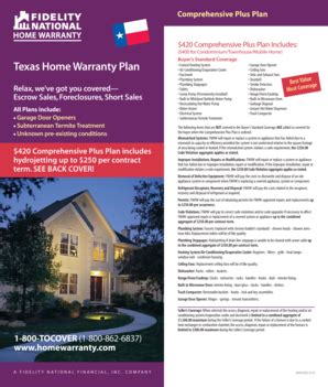 fidelity national home warranty brochure