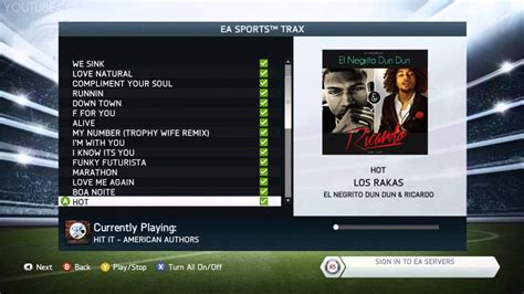 fifa 14 music list