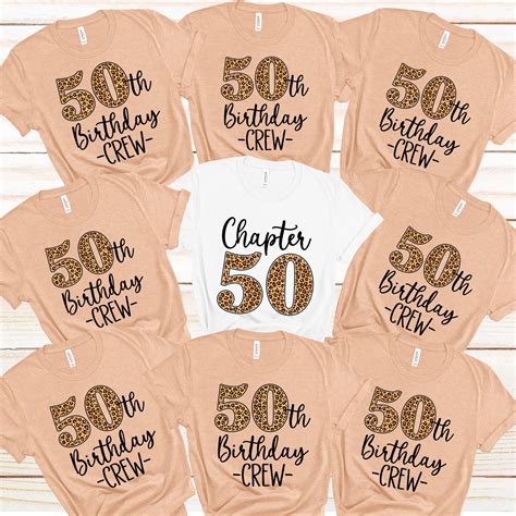 fifty birthday shirts