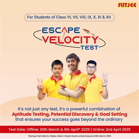 fiitjee escape velocity test sample question paper Reader