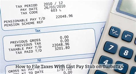 file taxes with last check stub