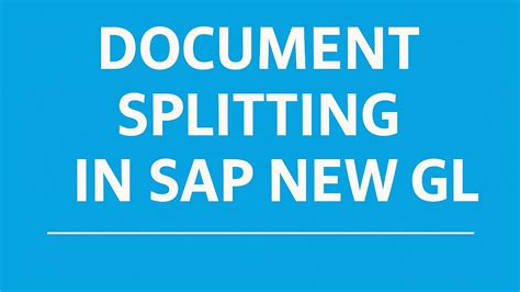files for sap document splitting Epub