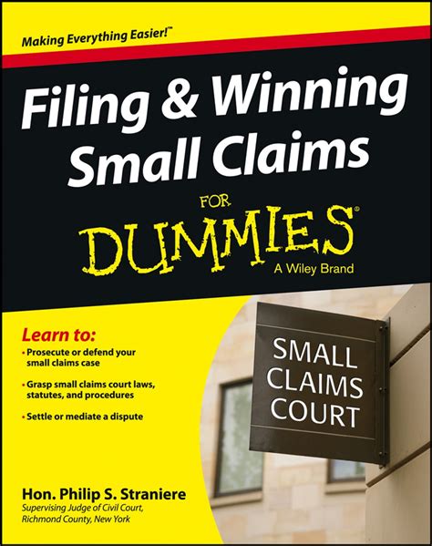 filing and winning small claims for dummies Kindle Editon