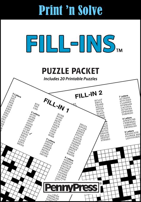 Fill It Ins Printable