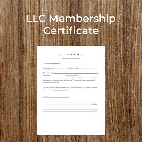 fillable-llc-membership-certificate-template Ebook Epub