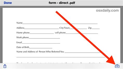 filling out a pdf form PDF