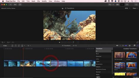 final cut pro x making the transition Reader