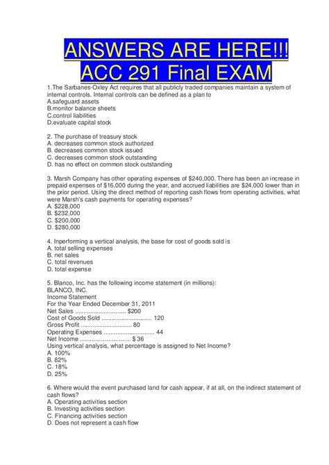 final exam acc 537 questions Ebook Kindle Editon