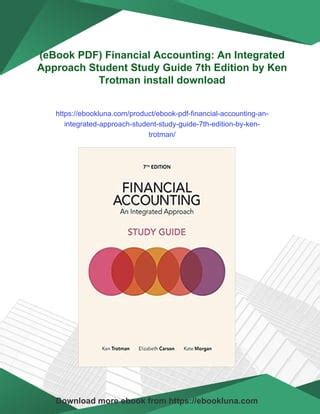 financial accounting an integrated approach study guide Epub
