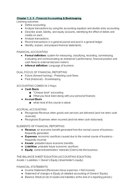 financial accounting chapter summaries Kindle Editon