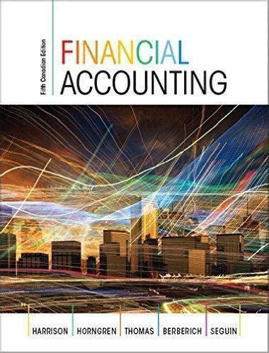 financial accounting fifth canadian edition PDF