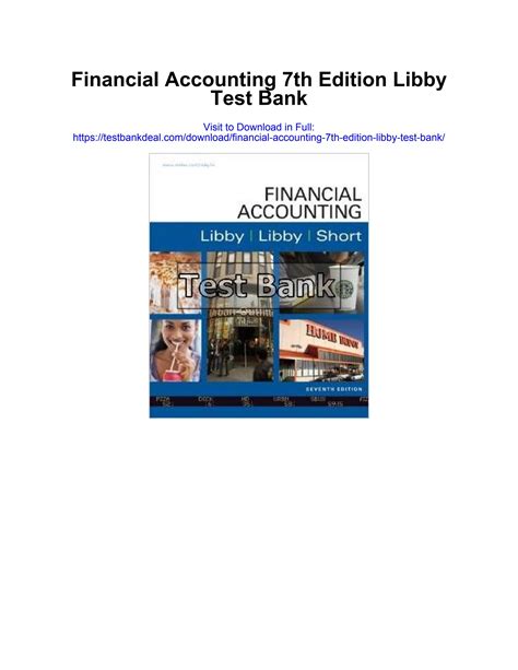 financial accounting libby 7th edition access code Doc
