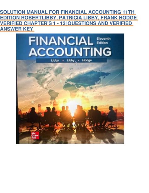 financial accounting libby answer key PDF