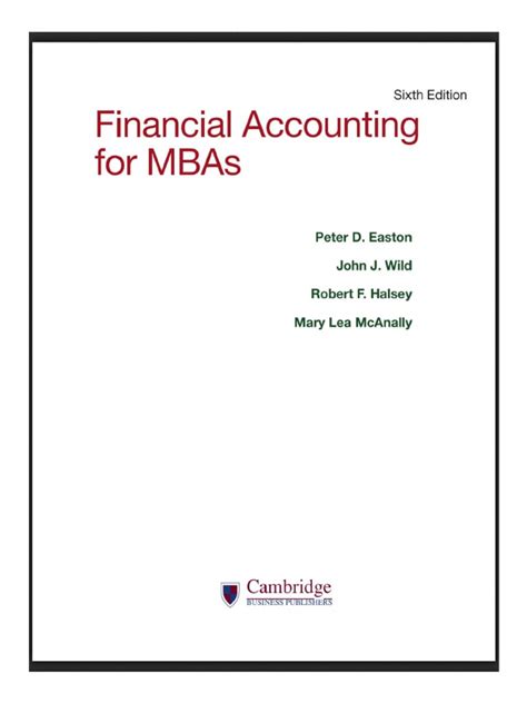 financial accounting mbas module 17 solutions Kindle Editon