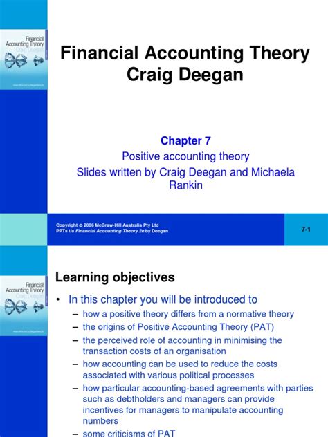 financial accounting theory deegan pdf PDF
