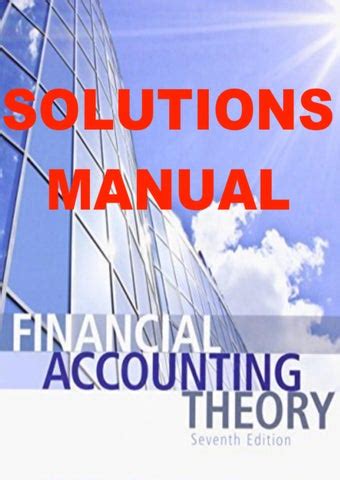 financial accounting theory scott solutions manual Ebook Epub