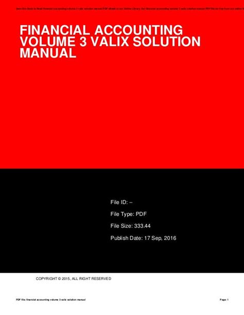 financial accounting volume 3 valix manual pdf Kindle Editon