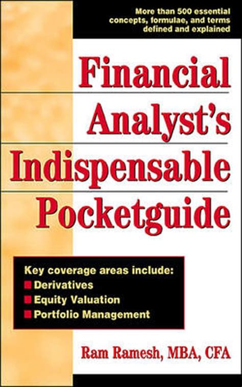 financial analysts indispensable pocket guide Kindle Editon