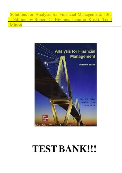 financial management 13th edition problem solutions PDF