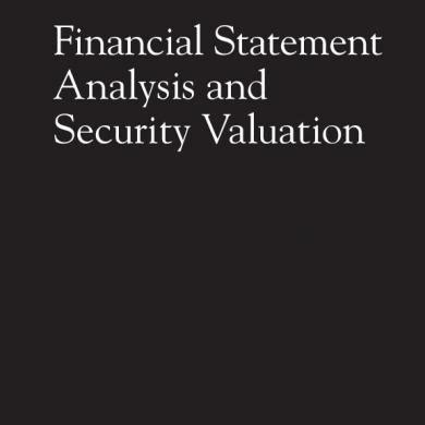 financial statement analysis and security valuation 4ed pdf PDF