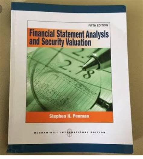 financial statement analysis security valuation Epub