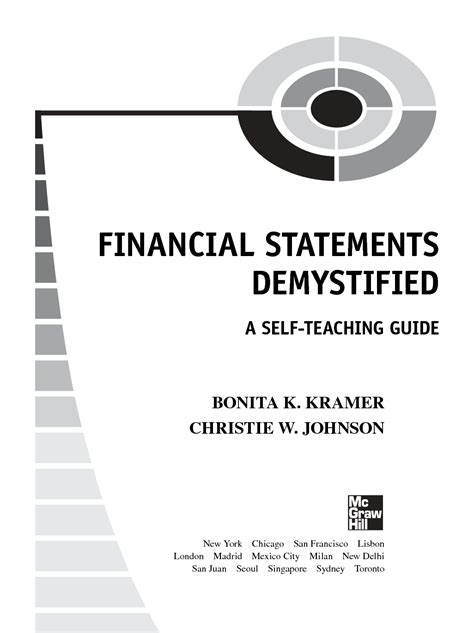 financial statements demystified a self teaching guide Epub