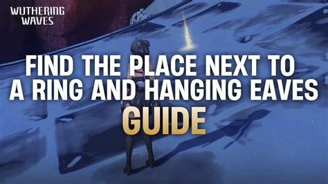 find a place next to a ring and hanging eaves