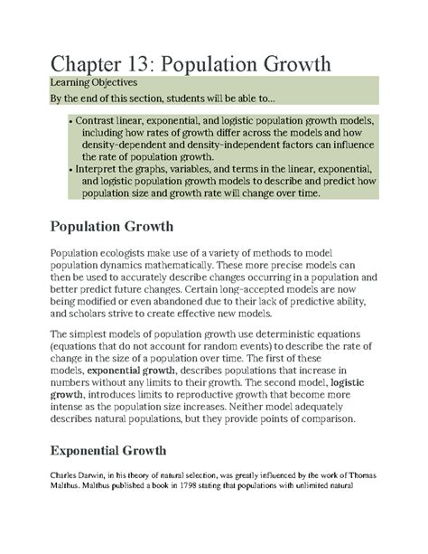 find chapter summaries for population textbook Epub