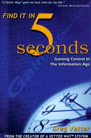 find it in 5 seconds gaining control in the information age Doc