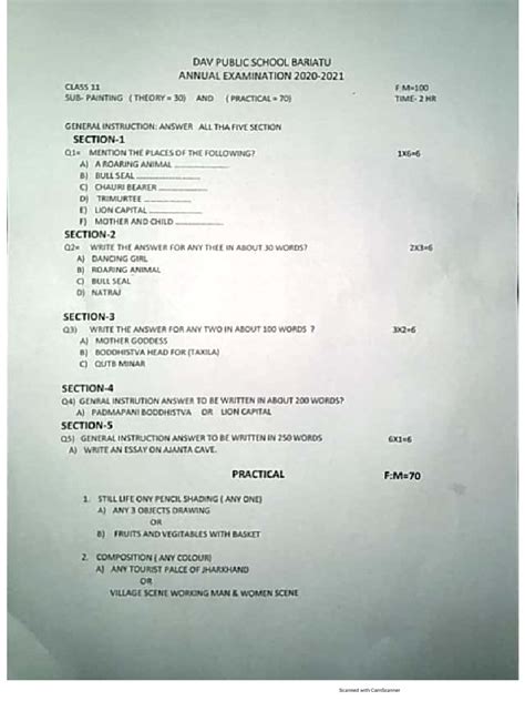 fine arts question paper grade three Kindle Editon