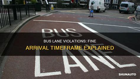 fine for driving in a bus lane