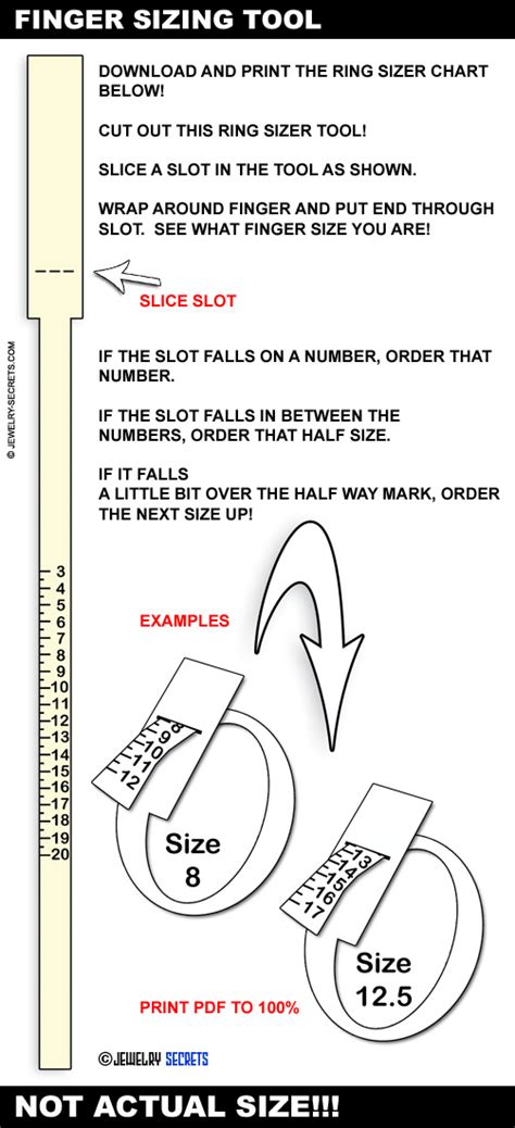 Finger Sizing Chart