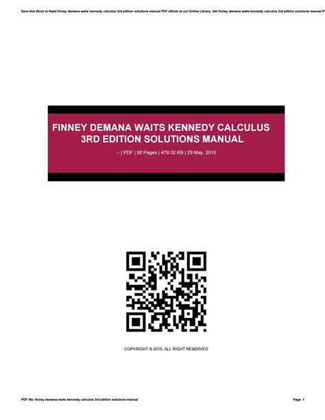 finney demana waits kennedy calculus solutions manual Epub