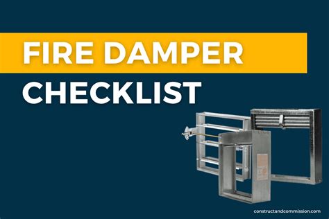 fire damper inspection checklist Ebook Reader