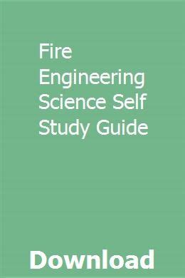 fire engineering science self study guide PDF