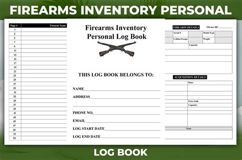 firearms inventory log book Doc