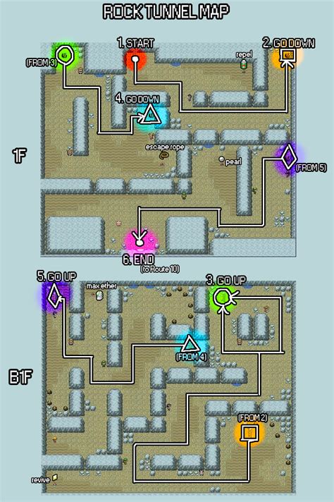 firered rock tunnel map