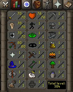 first 70 attack or strength osrs