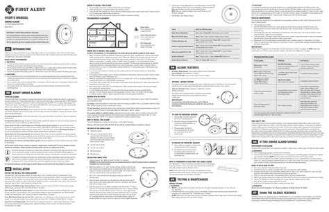 first alert owners manual Reader