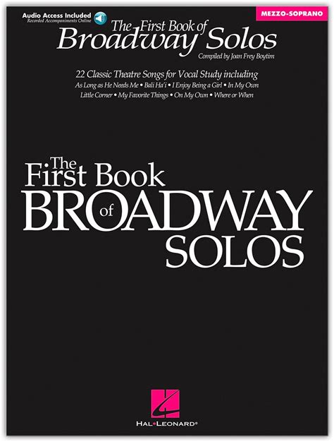 first book of broadway solos mezzo soprano edition Epub