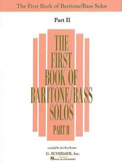 first book of broadway solos part ii baritone or bass bk or cd PDF