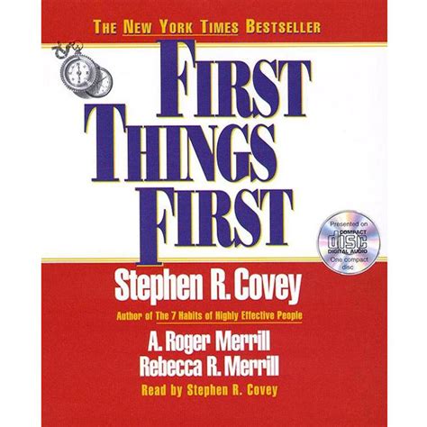 first things first audio book stephen r covey Doc