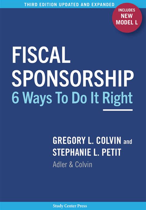 fiscal sponsorship 6 ways to do it right Epub